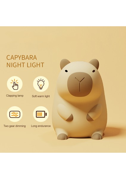 Capya Silikon Gece Lambası Sevimli Panda Ayarlanabilir Parlaklık Zamanlama Uyku Gece Lambaları Çocuk Odası Için (Yurt Dışından)
