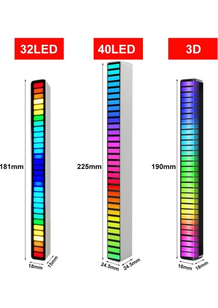 LED Pikap Işığı Rgb Ses Kontrol Lambası (Yurt Dışından)