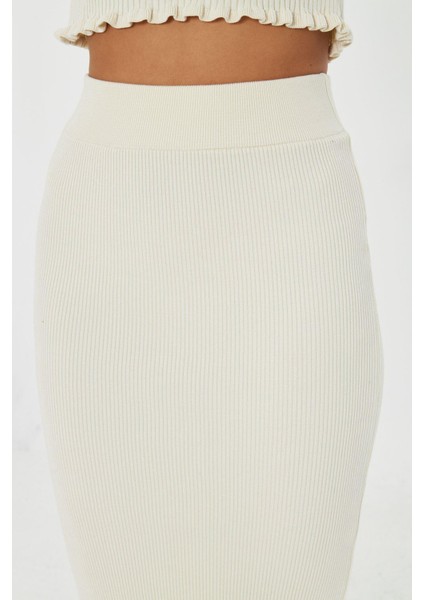 Yırtmaçlı Uzun Örgü Etek fiyatları