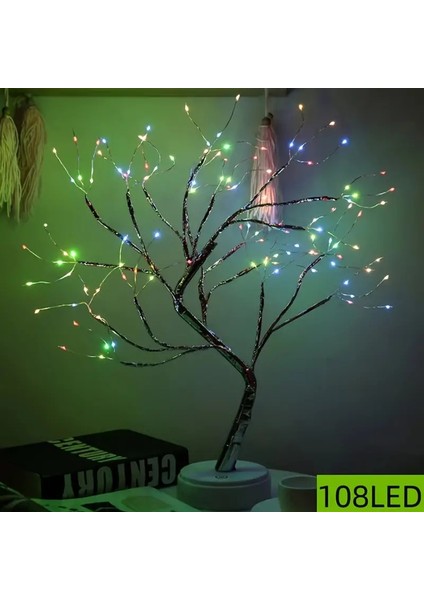Adet Renkli Bonsai 108 LED Ağaç Işığı USB Güçle Çalışır Ev Yatak Odası Noel Dekorasyonu Için Uygun (Yurt Dışından) modelleri