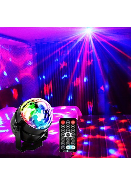 Adet Disko Topu Dj Gece Işıkları Sesle Etkinleştirilen Rgb Döner Sahne Strobe Lambası Ev Odası Doğum Günü Dekoru Düğün Dans Partileri Için (Yurt Dışından)