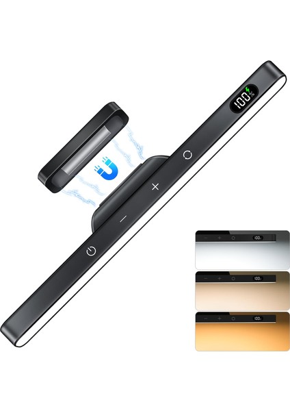 Wılled 5W Kısılabilir Ayna Işığı 3 Renk Ayarlanabilir Makyaj Işığı 2500MAH Dolap Altı Yatak Başucu Masası Için (Yurt Dışından)