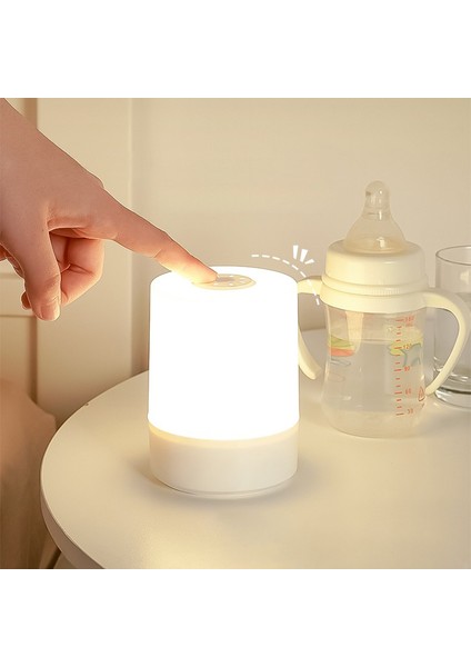 Yatak Başı LED Gece Lambaları Kısılabilir Şarjlı Masaüstü Gece Lambaları Yatak Odası Yatak Başı Aydınlatma Dekorasyon Dokunmatik Okuma LED Masa Lambaları (Yurt Dışından)