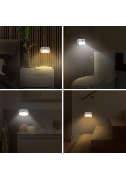 Hareket Sensörlü Işık Iç Mekan LED Gece Lambası Çubuklu Gece Lambasıyla Çalışan Işıklar Koridor Merdiven Dolap Yatak Odası Banyo (Yurt Dışından)