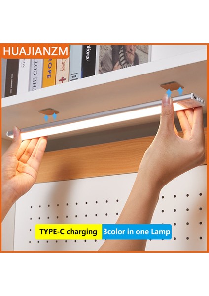 Gece Lambası LED Işık Dolap Altı Işığı Hareket Sensörlü Gece Lambası Dolap Işığı Dolap Mutfak Aydınlatması Manyetik Gece Lambası (Yurt Dışından)