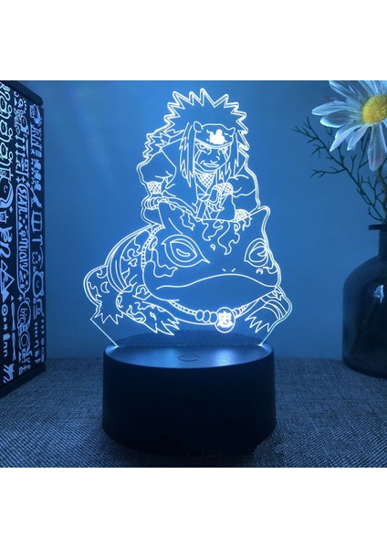 Anime Naruto Uzumaki LED Gece Lambası Oyuncaklar Akatsuki Kakashi Hatake Çocuk Yatak Odası Gece Lambası Itachi Uchiha 3D 7/16 Renk Lamba Dekor (Yurt Dışından)