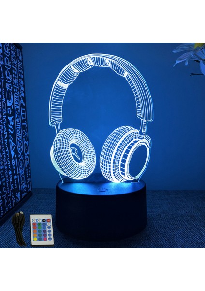Neon Gamer 3D Lamba LED Gece Lambası Oyun Kurulumu Rgb Çocuk Lambaları Oyuncu Odası Dekorasyonu Yatak Odası Masa Lambası Kişiselleştirilmiş Hediyeler (Yurt Dışından)