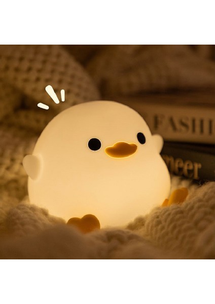 Adet Doudou Ördek Gece Lambası Çocuk Hediyesi Yumuşak Işık Göz Bakımı USB Şarj Zamanlama Otomatik Alkış Silikon Lamba (Yurt Dışından) fiyatları