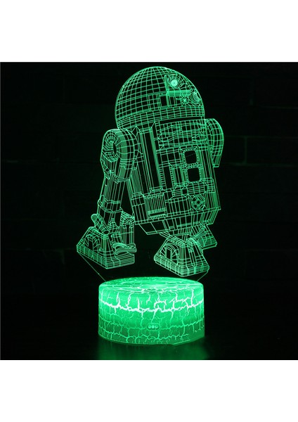 Anime Yoda Bebek 3D Lamba LED Illüzyon Gece Lambası Renk Değiştiren Lampara Çocuklar Için Yatak Odası Dekor Gece Lambası Manga Groot Masa Lambası (Yurt Dışından)