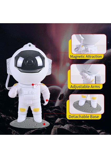 Yeni Astronot Galaksi Yıldızlı Proctor Lamba LED Gece Lambası Yıldız Gökyüzü Gece Lambası Yatak Odası Ev Dekoratif Çocuklar Doğum Günü Hediyesi (Yurt Dışından) fırsatları