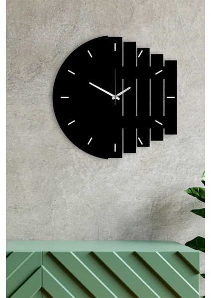 Dekoratif Modern Ahşap Duvar Saati Ritim