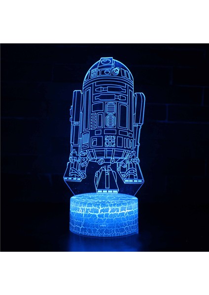 Anime Yoda Bebek 3D Lamba LED Illüzyon Gece Lambası Renk Değiştiren Lampara Çocuklar Için Yatak Odası Dekor Gece Lambası Manga Groot Masa Lambası (Yurt Dışından)