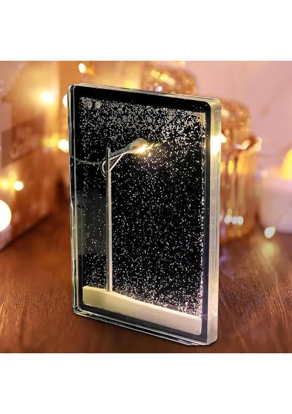 El Yapımı Kar Sahnesi Gece Lambası Masa Lambası Noel El Sanatları Karlı Gece Lambası Dekor Sanatları ve El Sanatları Kızlar Için Gece Sokak Lambaları (Yurt Dışından) fiyatları