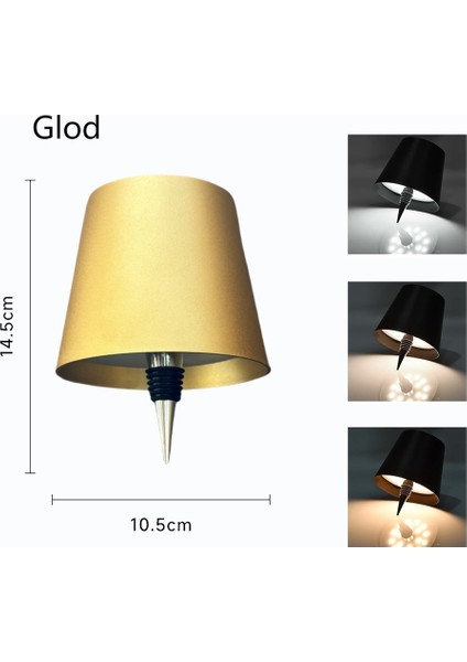 LED Şarap Şişesi Lambası 3 Renk Dokunmatik Kontrol ve Kademesiz Karartma Masa Lambası Gece Lambası (Yurt Dışından)