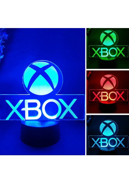 3D LED Oyun Kurulumu Rgb Lamba USB ile Çalışan Oyun Odası Çocuk Lambası Yatak Odası Gece Lambaları LED Masa Lambası Iç Aydınlatma Hediyeler (Yurt Dışından)