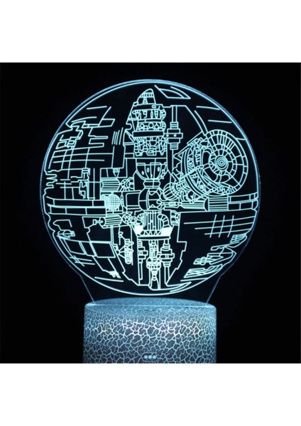 Anime Yoda Bebek 3D Lamba LED Illüzyon Gece Lambası Renk Değiştiren Lampara Çocuklar Için Yatak Odası Dekor Gece Lambası Manga Groot Masa Lambası (Yurt Dışından)