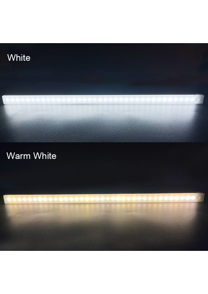 Hareket Sensörlü Işık Kablosuz LED Gece Lambası USB Gece Lambası Mutfak Dolabı Gardırop Lambası Merdiven Arka Aydınlatması (Yurt Dışından)