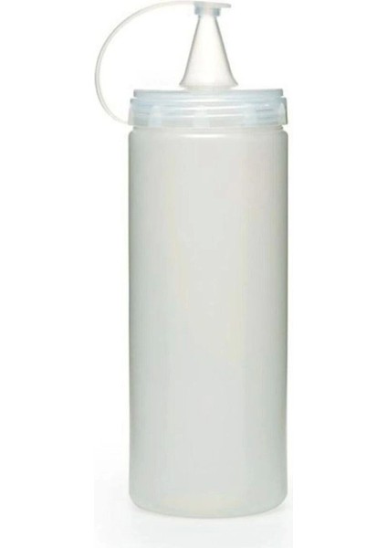 Şeffaf Kapaklı Sızdırmaz Yağlık Sosluk Şişesi Plastik Yağdanlık 400 Ml. AP-9028