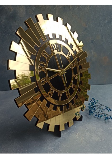 Dekoratif Minimalist Duvar ve Masa Saati (Küçük Boy 30 Cm)