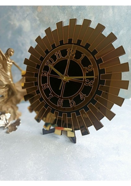 Dekoratif Minimalist Duvar ve Masa Saati (Küçük Boy 30 Cm) indirimleri