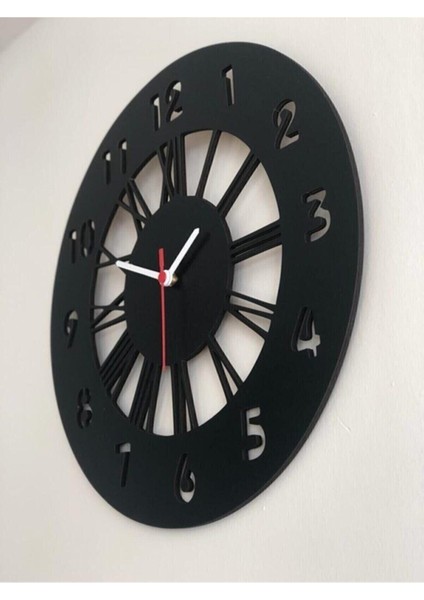 Iyah Hediyelik Ahşap Dekoratif Roma ve Latin Rakamlı Duvar Saati 40CM AHSAP-DUVAR-ROMA-LATIN-40CM