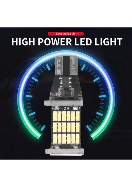 2x T15 W16W 45 Smd 4014 LED Araç Geri Vites Ampulleri 6000K Beyaz (Yurt Dışından) modelleri
