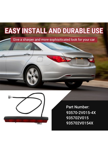 Hyundai Için Araba Arka Yüksek Montajlı Stop Lambası Ünitesi Arka 3. Fren Lambası (Yurt Dışından)