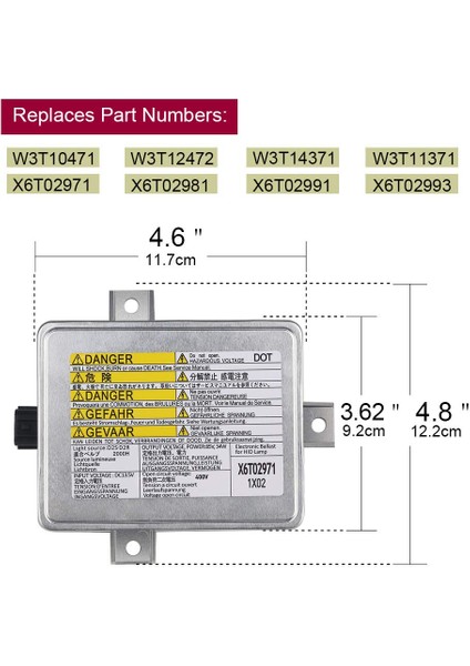 W3T10471 X6T02991 33119-S0K-A10 Xenon Hıd Far Balast Acura Tl Tsx Honda S2000 Accord Mazda 3 5 Mitsubishi Grandis (Yurt Dışından)