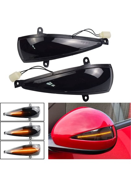 Honda Civic Hatchback Mk8 Type-S Type-R Fn Fk 1 2 3 Için Dinamik Sıralı Dönüş Sinyali LED Yan Ayna Gösterge Işığı (Yurt Dışından)