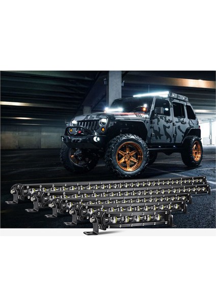 Her Arazi Plaj Arabası 36W 13 Inç 12 LED Uzun Çubuk Işığı Off-Road Arabası Plaj Arabası Tek Sıra Orta Izgara Spot Işığı (Yurt Dışından) indirimleri