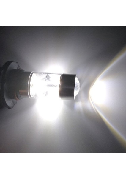 2x 9005 Hb3 6000K 100W 2323 LED Projektör Sis Sürüş Ampulleri Beyaz (Yurt Dışından)