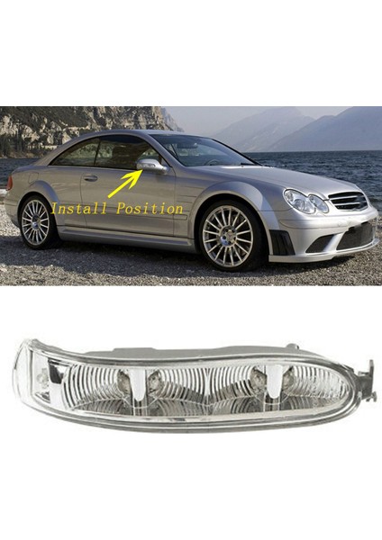 Araba Sağ Yan Ayna Lambası Dönüş Sinyal Işığı Benz Için C209 W209 CLK200 CLK220 CLK240 CLK270 CLK280 2308200821 (Yurt Dışından)