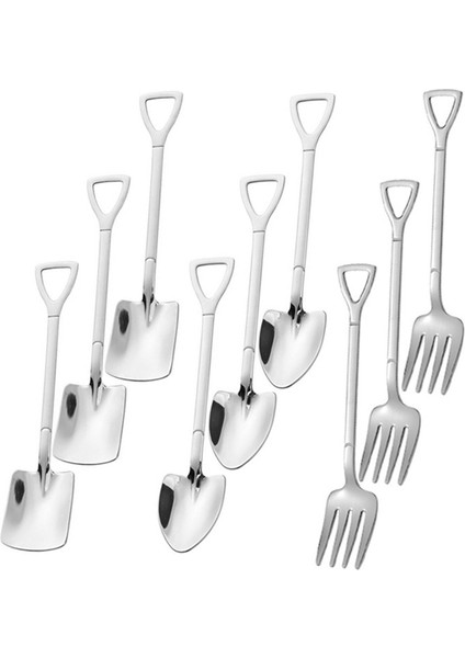 21 Adet Kürek Kaşığı Paslanmaz Çelik Çay Kaşığı Kahve Kaşığı Dondurma Tatlı Kaşığı Sofra Takımı Bıçak Çatal Kaşık, B (Yurt Dışından) modelleri