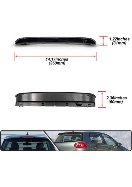 Araba Yüksek Monteli Fren Lambası Üçüncü Fren Lambası Sinyal Lambası 1K6945097A 1K6945097G Vw Jetta Gtı Passat Tiguan Rabbit Için (Yurt Dışından)