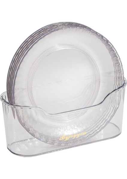 Yaratıcı Ev Kemik Tabak Seti, Yuvarlak Atıştırmalık Tabak, Plastik Meyve Kemik Tabak, Pasta Tabak, Masa Tabak (Şeffaf Beyaz) (Yurt Dışından)