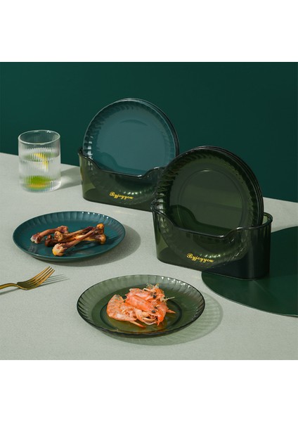 Yaratıcı Ev Kemik Tabak Seti, Yuvarlak Atıştırmalık Tabak, Plastik Meyve Kemik Tabak, Pasta Tabak, Masa Tabak (Şeffaf Beyaz) (Yurt Dışından) modelleri