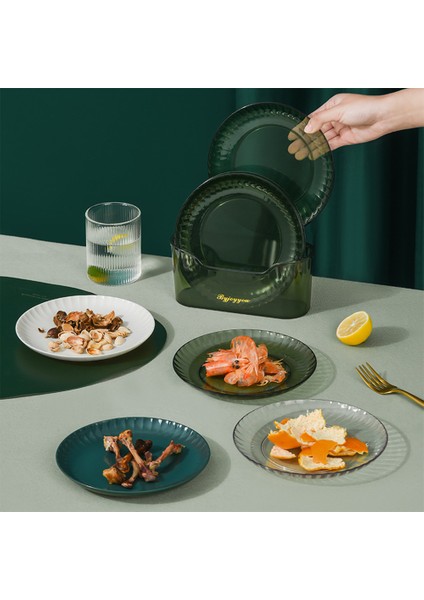 Yaratıcı Ev Kemik Tabak Seti, Yuvarlak Atıştırmalık Tabak, Plastik Meyve Kemik Tabak, Pasta Tabak, Masa Tabak (Şeffaf Beyaz) (Yurt Dışından) fırsatları