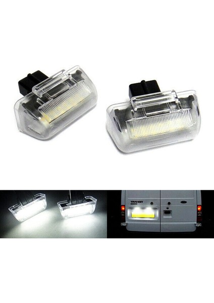 Ford Transit Tourneo Mk5 Mk6 Mk7 1995-14 Için 2x LED Plaka Lambası Beyaz (Yurt Dışından)