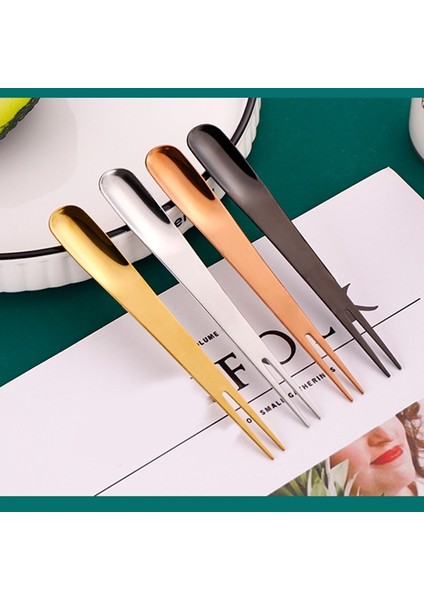 Yaratıcı 304 Paslanmaz Çelik Meyve Çatal Tatlı Kaşığı Meyve Çatal Iskandinav Rüzgar Çift Amaçlı Çatal Kaşık Ay Kek Çatal D (Yurt Dışından) modelleri