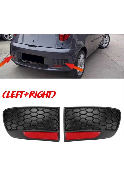 Araba Tampon Kuyruk Reflektörü Arka Sis Lambası Lamba Kapağı Trim Eklentisi Süslemesi 735362675 735362640 Fiat MK2B Punto 03-10 Için (Yurt Dışından)