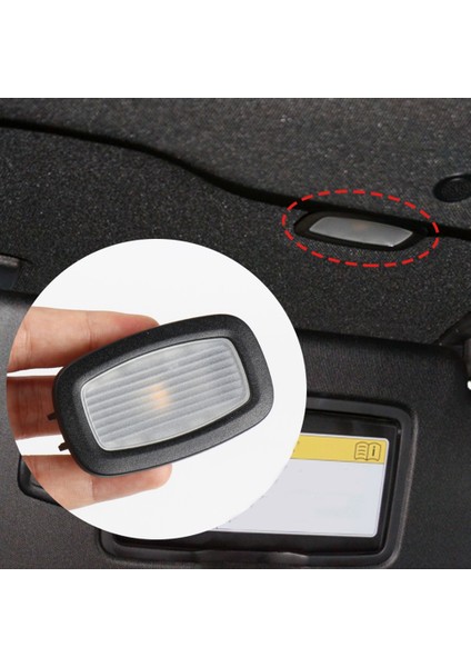 Araba Iç Tavan Lambası Güneşlik Makyaj Lambası A00090695047H52 Mercedes-Benz W205 W253 W213 W222 C200 E260 S300 Gri (Yurt Dışından)