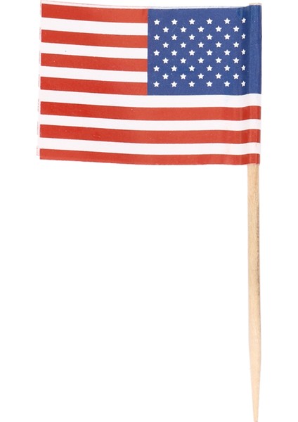 100 Amerikan Bayrağı Kürdan Parti Cupcake Dekorasyon Sandviç Mini Yiyecek Seçtikleri (Yurt Dışından)