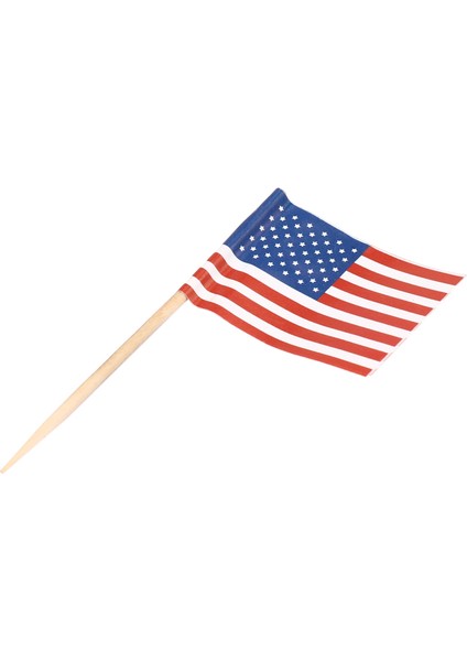 100 Amerikan Bayrağı Kürdan Parti Cupcake Dekorasyon Sandviç Mini Yiyecek Seçtikleri (Yurt Dışından)