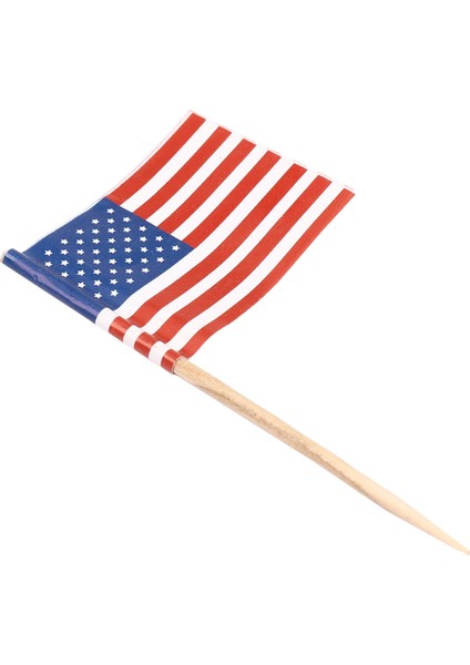 100 Amerikan Bayrağı Kürdan Parti Cupcake Dekorasyon Sandviç Mini Yiyecek Seçtikleri (Yurt Dışından)