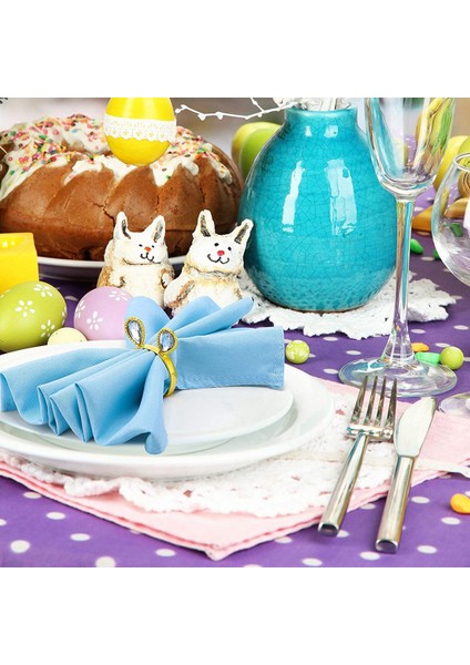 8 Parça Tavşan Peçete Halkası Paskalya Peçete Halkaları Toka Bunny Kulak Peçete Halkaları Kristal Peçete Halkası Masa Süsü, Altın (Yurt Dışından) fırsatları