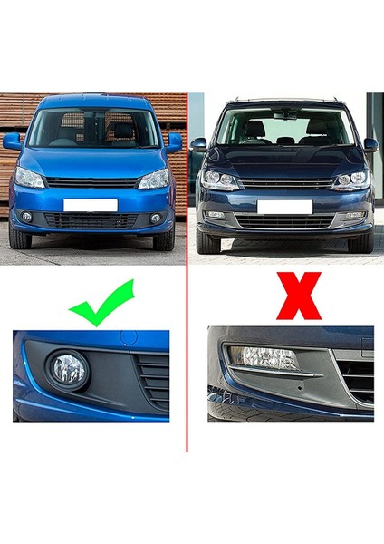 Krom Araba Ön Tampon Sağ Sis Lambası Sis Lambası Havalandırma Izgarası Izgara Kapağı -Touran Caddy 2010-2015 2K5853666A (Yurt Dışından) fırsatları