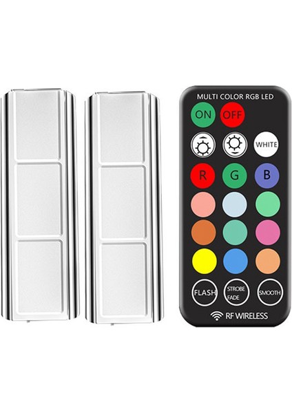 Araba Iç Aydınlatma Rgb LED Işık Kablosuz Uzaktan Araba Dekoratif Lambası Otomatik Ortam Işığı Lambası Şarj Ayak Işığı (Yurt Dışından)