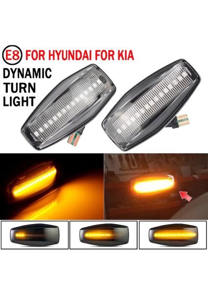 Araba LED Dinamik Yan Işaretleyici Işık Dönüş Sinyali Flaşör Hyundai I10 Trajet Sonata Elantra Getz Xg Tucson Matrix Kia (Yurt Dışından) fiyatları