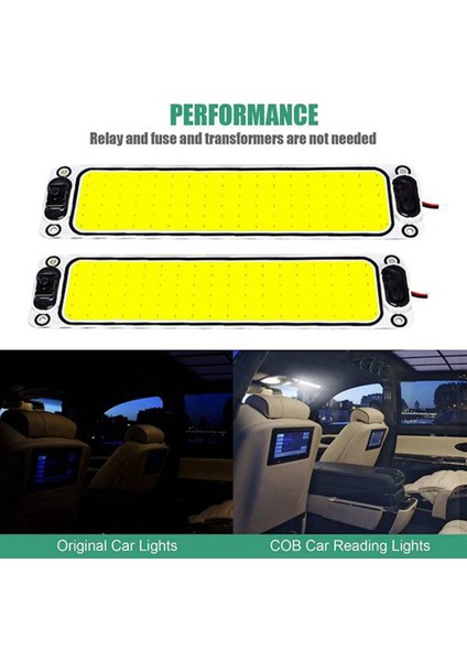 4 Adet 12V-24V 108LED Cob LED Iç Aydınlatma Cob Kabin Aydınlatmaları Rv Tavan Aydınlatmaları Arabalar Karavanlar Rv Için Okuma Aydınlatmaları (Yurt Dışından)
