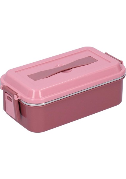 Paslanmaz Çelik Yalıtımlı Öğle Yemeği Kutusu Kare Taşınabilir Sızdırmaz Öğle Yemeği Kutusu Saplı Tek Katmanlı Kiraz Çiçeği Pembe (Yurt Dışından) fiyatları
